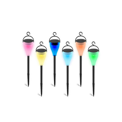qualidade  Outdoor LANDSCAPE Hesoray Landscape Color Changing Waterproof LED Hanging Plastic Solar Garden Pathway Light fábrica